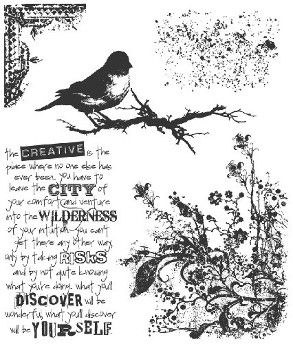 Tim Holtz Cling Stamps 7"X8.5"-Urban Tapestry Tim Holtz Cling Stamps 7"X8.5"-Urban Tapestry von Stampers Anonymous