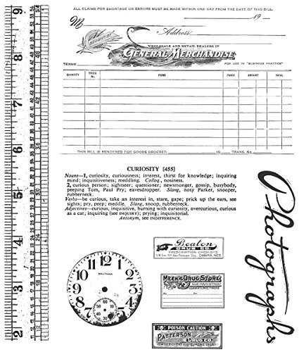 Tim Holtz Curiosities Large Cling Rubber Stamp Set CMS-LG-104 Tim Holtz Curiosities Large Cling Rubber Stamp Set CMS-LG-104 von Stampers Anonymous