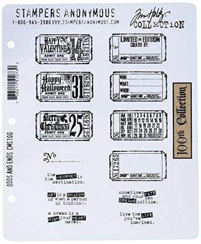 Tim Holtz Gummi-Stempel-Set, 17,8 x 21,6 cm von Stampers Anonymous