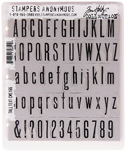 Tim Holtz Haftende Stempelsets, Stampers Anonymous, künstlerische Werkzeuge, Gummistempel großer Text rot Tim Holtz Haftende Stempelsets, Stampers Anonymous, künstlerische Werkzeuge, Gummistempel großer Text rot von Stampers Anonymous