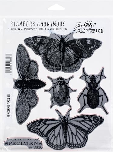 Tim Holtz - Stampers Anon Stempel-Set „Specimen“, Einheitsgröße von Stampers Anonymous