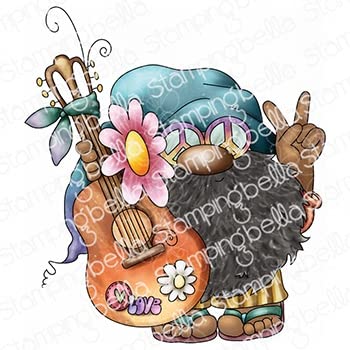 Stamping Bella, Rubber Stamp, GNOME HIPPIE von Stamping Bella