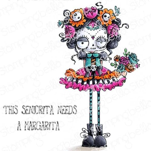 Stamping Bella, Rubber Stamp, ODDBALL DAY OF THE DEAD von Stamping Bella