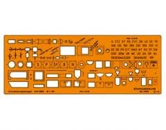 Standardgraph ST7369 - Schablone für Entwässerungsanlagen Maßstab 1:50 von Standardgraph