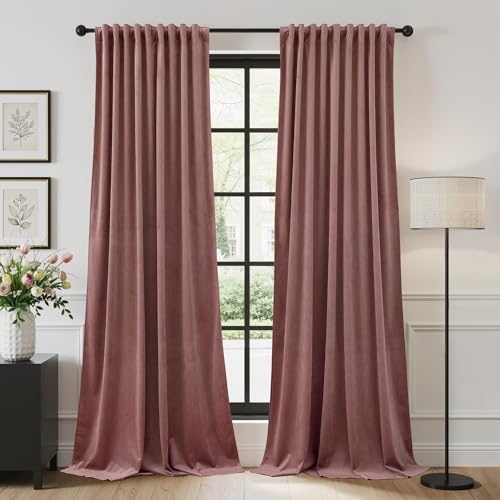 StangH Samtvorhänge für Schlafzimmer, 213,4 cm lang, wärmeisoliert, Raumverdunkelung, Fenstervorhänge für Wohnzimmer, Kinderzimmer, Dekoration, B 52 x L 84, 2 Paneele StangH Samtvorhänge für Schlafzimmer, 213,4 cm lang, wärmeisoliert, Raumverdunkelung, Fenstervorhänge für Wohnzimmer, Kinderzimmer, Dekoration, B 52 x L 84, 2 Paneele von StangH