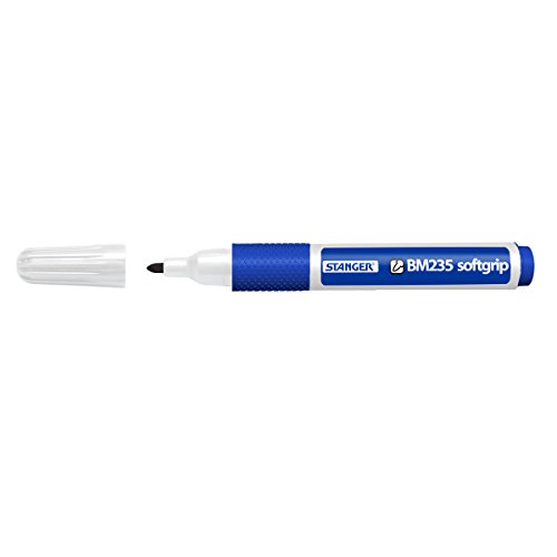 Stanger 714001 Softgrip Board marker BM 235 bullet 1-3 mm, blau von Stanger