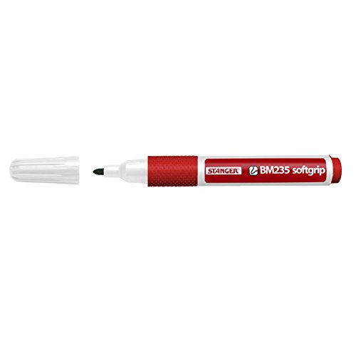 Stanger 714002 Softgrip Board marker BM 235 bullet 1-3 mm, rot von Stanger