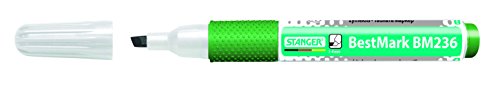 Stanger 714013 Softgrip Board Marker BM 236 Chissel, grün von Stanger