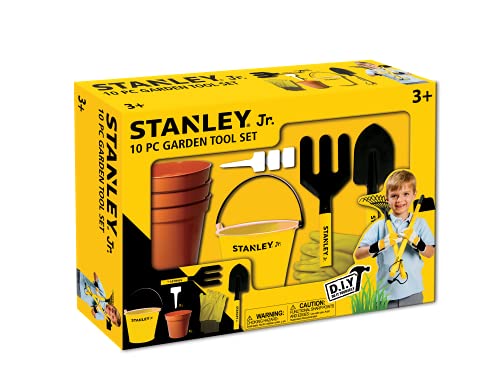 10-teiliges Gartenwerkzeug enthält: G007-SY Handkelle, G009-SY Handgabel, G011-SY Eimer, T032-SY Handschuhe, 3xG017-SY Gartenpflanzenetikett, 3xG018-SY Garten-Platiktopf 10-teiliges Gartenwerkzeug enthält: G007-SY Handkelle, G009-SY Handgabel, G011-SY Eimer, T032-SY Handschuhe, 3xG017-SY Gartenpflanzenetikett, 3xG018-SY Garten-Platiktopf von Stanley Jr.