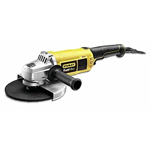 Stanley FatMax Zweihand-Winkelschleifer FME841 (2.200 Watt, 230mm Scheiben-ø, mit 3-fach verstellbaren Zusatzgriff, Sanftanlauf, für alle Standard-Trenn, Schleif- und Schrupparbeiten) von FatMax