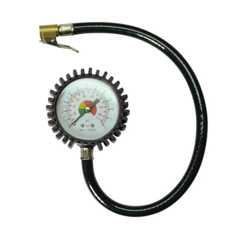 Stanley Manometer 150538XSTN - Luftdruckprüfer für Kompressor - Max. 12Bar - Bar/PSI - Schwarz von Stanley