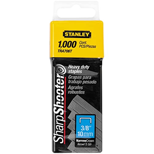 Stanley TRA708T Sharpshooter 1,27 cm Beinlänge, Stahl, 1000 Stück Stanley TRA708T Sharpshooter 1,27 cm Beinlänge, Stahl, 1000 Stück von Stanley