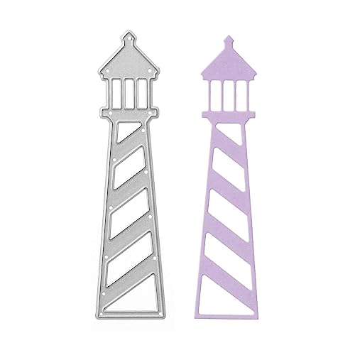 Stanzenshop Stanzschablone Großer Leuchtturm, Meer, Boot, Schiff, Stanzformen, Schablonen, Scrapbooking, Kartenherstellung, DIY, Prägeschablonen, Papierkarten, Cutting Dies von Stanzenshop.de