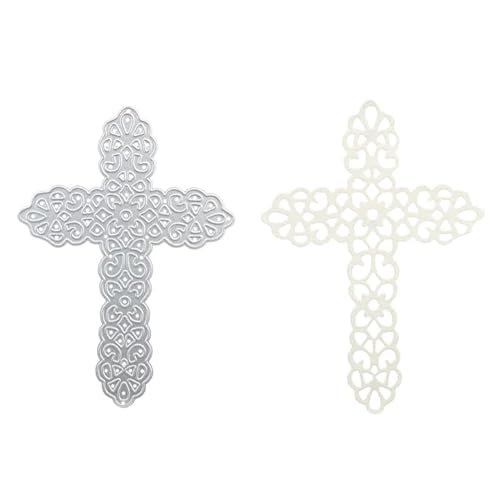 Stanzenshop Großes Kreuz Stanzschablone Kreuze Kommunion Konfirmation Stencil von Stanzenshop.de