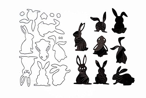 Stanzenshop Stanzschablone Osterhasen Set mit acht Hasen, Ostern Stanzen, Stanzformen, Schablonen, Scrapbooking, Kartenherstellung, DIY, Prägeschablonen Stanzenshop Stanzschablone Osterhasen Set mit acht Hasen, Ostern Stanzen, Stanzformen, Schablonen, Scrapbooking, Kartenherstellung, DIY, Prägeschablonen von Stanzenshop.de