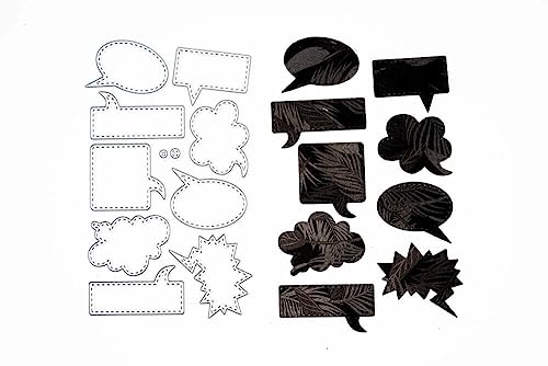 Stanzenshop Stanzschablone Set mit neun Sprechblasen, Stanzschablone Sprechblasen, Stanzformen, Schablonen, Scrapbooking, Kartenherstellung, DIY, Prägeschablonen Stanzenshop Stanzschablone Set mit neun Sprechblasen, Stanzschablone Sprechblasen, Stanzformen, Schablonen, Scrapbooking, Kartenherstellung, DIY, Prägeschablonen von Stanzenshop.de