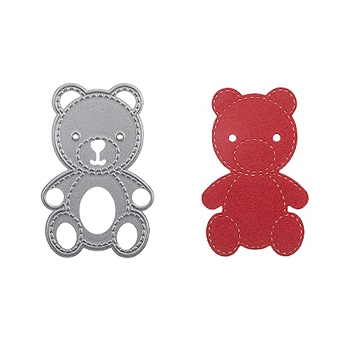 Stanzenshop Stanzschablone Teddybär, Teddy, Kuscheltier, Stanzformen, Schablonen, Scrapbooking, Kartenherstellung, DIY, Prägeschablonen, Papierkarten, Cutting Dies von Stanzenshop.de