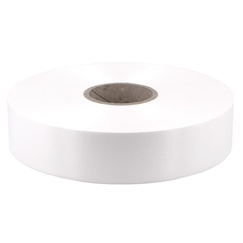 Geschenkband Ringelband 31mm x 100m Weiß - wasserfestes Dekoband aus Kunststoff - Polyband zum Binden von Schleifen und Autoschleifen - zum Basteln von Weihnachtssterne und Verpacken von Geschenken von Star Jewelry