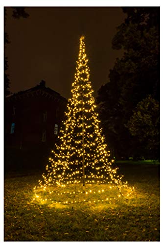 Star-Max Led Tannenbaum 600cm Höhe mit 960 warmweißen Led, schwarz von Star-Max