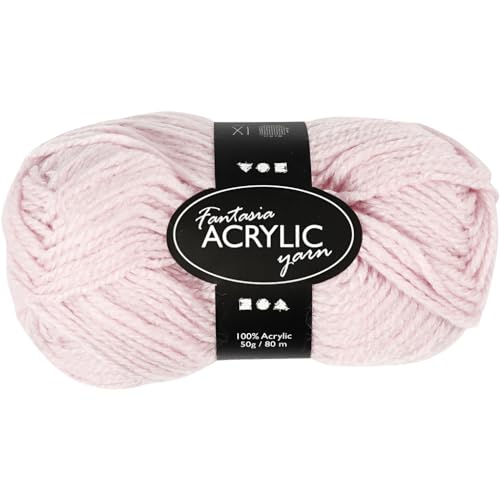 421805 Doppelstrickwolle, 50 g, 80 m, Hellrot von Creativ