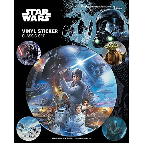 Star Wars - Classic Sticker Pack, Vinyl-Aufkleber, 10 x 12.5 cm von Star Wars