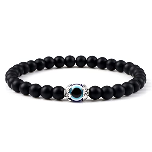 Star.W Mode Naturstein Männer Armband Classic Blue Evil Eye 6mm Tigerauge Lava Onyx Perlen Charm Armbänder für Frauen Yoga Schmuck Star.W Mode Naturstein Männer Armband Classic Blue Evil Eye 6mm Tigerauge Lava Onyx Perlen Charm Armbänder für Frauen Yoga Schmuck von Star.W