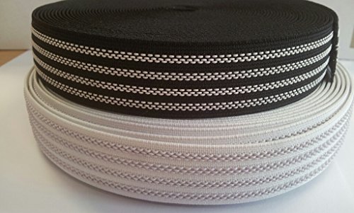 Antirutsch- Gummiband elastisch Hosenbund 25mm schwarz von Star