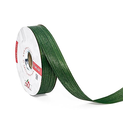 Geschenkband 19mm x 100m Rolle in Blätteroptik gestreift - wasserfest & reißfest - Polyband für Floristik - Dekoband zum Verpacken Dekorieren Basteln - Blattgrün Geschenkband 19mm x 100m Rolle in Blätteroptik gestreift - wasserfest & reißfest - Polyband für Floristik - Dekoband zum Verpacken Dekorieren Basteln - Blattgrün von Star