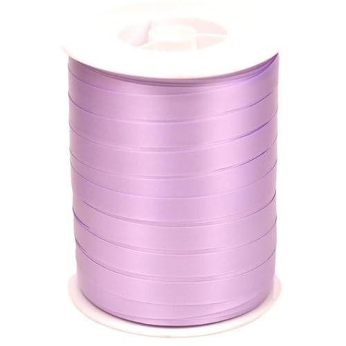 Geschenkband Ringelband 10mm x 250m wasserfest - 30 FARBEN in 5/10/19/31/50mm - Dekoband aus Kunststoff - Polyband Schleifenband zum Basteln von Schleifen und Luftballons - Flieder von Star