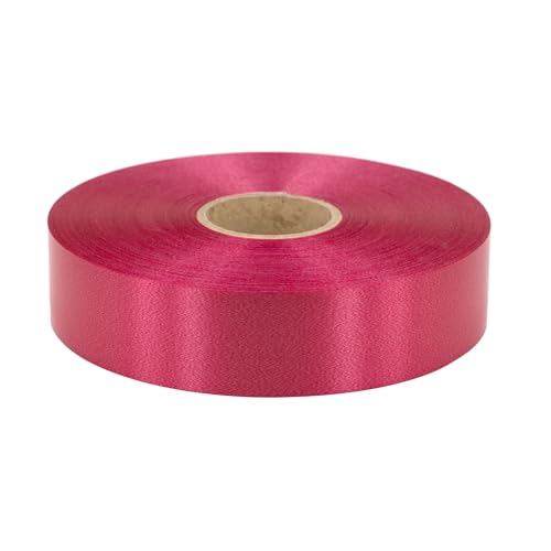 Geschenkband Ringelband 31mm x 100m wasserfest - 30 FARBEN in 5/10/19/31/50mm - Dekoband aus Kunststoff - Polyband Schleifenband zum Basteln von Weihnachtssternen & Autoschleifen - Weinrot von Star