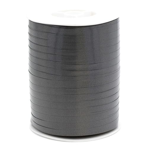 Geschenkband Ringelband 5mm x 500m wasserfest - 30 FARBEN in 5/10/19/31/50mm - Dekoband aus Kunststoff - Polyband zum Anbinden von Luftballons - Schleifenband zum Basteln - Anthrazit Grau Geschenkband Ringelband 5mm x 500m wasserfest - 30 FARBEN in 5/10/19/31/50mm - Dekoband aus Kunststoff - Polyband zum Anbinden von Luftballons - Schleifenband zum Basteln - Anthrazit Grau von Star