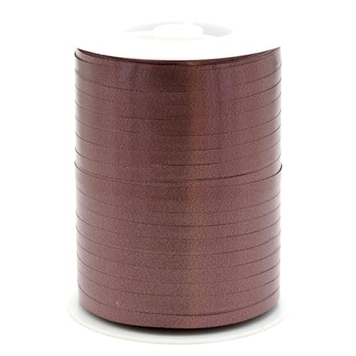 Geschenkband Ringelband 5mm x 500m wasserfest - 30 FARBEN in 5/10/19/31/50mm - Dekoband aus Kunststoff - Polyband zum Anbinden von Luftballons - Schleifenband zum Basteln - Braun Geschenkband Ringelband 5mm x 500m wasserfest - 30 FARBEN in 5/10/19/31/50mm - Dekoband aus Kunststoff - Polyband zum Anbinden von Luftballons - Schleifenband zum Basteln - Braun von Star