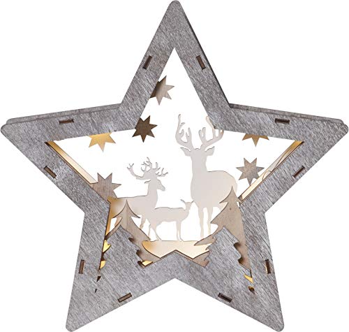 LED-DekoStern "Fauna", Rentiere, 25x24cm LED-DekoStern "Fauna", Rentiere, 25x24cm von Star
