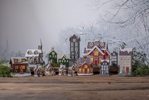 LED Dekoleuchte,Tedville, Haus mit Bären, Batterie und Timer, bunt von Star
