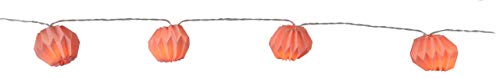 LED-Lichterkette "Paper Flower", 10 teilig 10 warm white LED, rosa Papierblumen ca. 2,25 m, Timer, Batterie, von Star