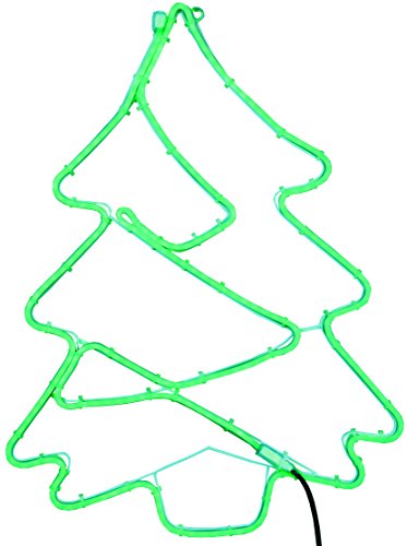 Star LED-Silhouette NeonFlex Baum, ca. 56 x 76 cm, 2 seitig, 240 neongrüne LED, Outdoor Star LED-Silhouette NeonFlex Baum, ca. 56 x 76 cm, 2 seitig, 240 neongrüne LED, Outdoor von Star