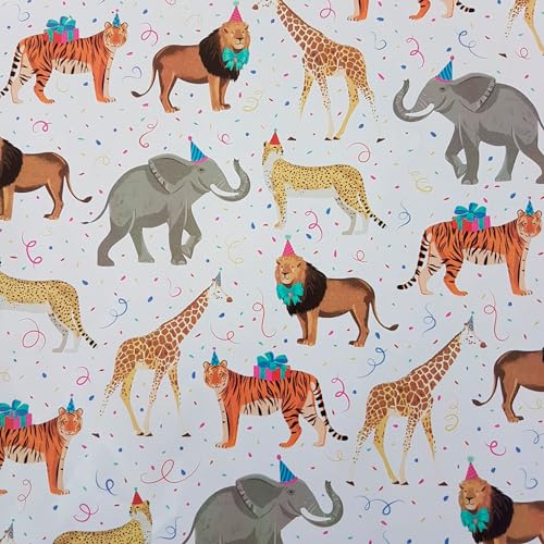 STAR Geschenkpapier 70cm x 2m Rolle Kinder Jungs Wildtiere STAR Geschenkpapier 70cm x 2m Rolle Kinder Jungs Wildtiere von Star