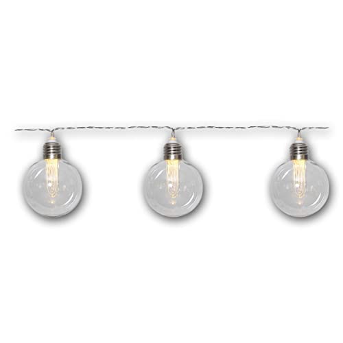 Solar Lichterkette "CHANIA", warmweiß, 4,45m, 8 LED-Leuchten in Kugelform, Solarpanel mit Erdspieß Solar Lichterkette "CHANIA", warmweiß, 4,45m, 8 LED-Leuchten in Kugelform, Solarpanel mit Erdspieß von Star