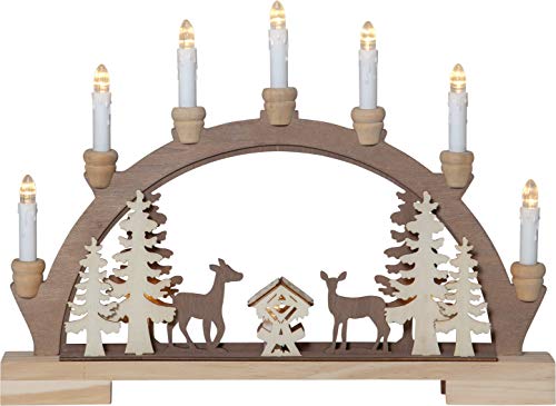 Star 10-flammig, Natur, ca. 45x33 cm, Batterie, Timer 271-68 Star 10-flammig, Natur, ca. 45x33 cm, Batterie, Timer 271-68 von Star