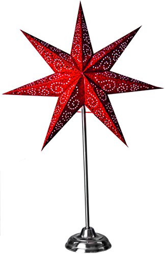 Star 236-82, Ersatz - Papierstern "Antique", Papier, Rot, 14.0 x 48.0 x 48.0 cm von Star
