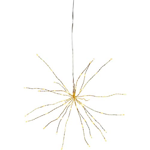 Star Firework 3D-LED-Hängestern, Kunststoff, Messing, ca. 26 x 26 cm Star Firework 3D-LED-Hängestern, Kunststoff, Messing, ca. 26 x 26 cm von Star