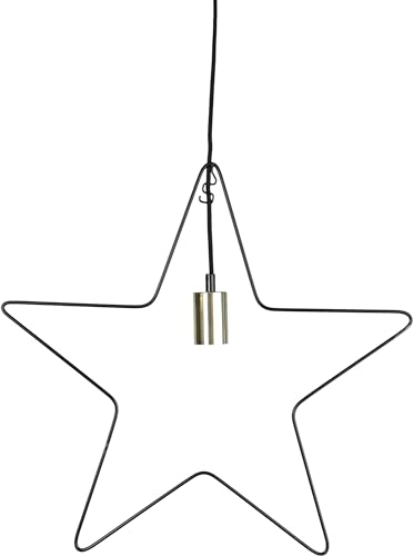 Star Hängestern Ramsvik, ca. 55 x 55 cm, mit E27 Fassung, Farbe: schwarz/messing Star Hängestern Ramsvik, ca. 55 x 55 cm, mit E27 Fassung, Farbe: schwarz/messing von Star