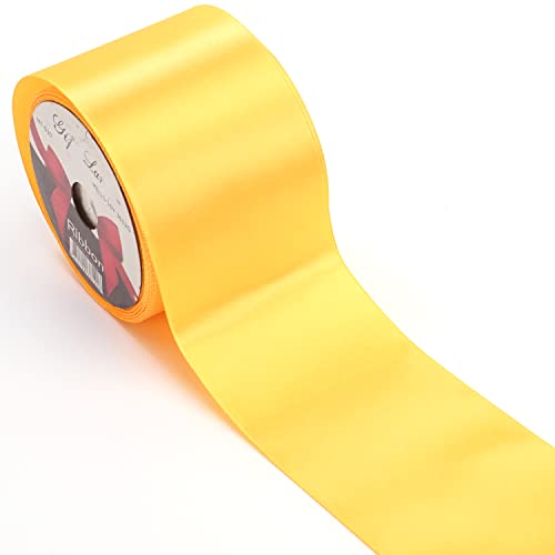 Star Hochwertiges Satinband, 7,6 cm breit, 22,7 m Spule, Polyesterband für Blumenarrangements, Schärpen, Hochzeitsstrauß und große DIY-Kunstprojekte, kein Verblassen, gewebt (Narzisse, 7,6 cm Breite) Star Hochwertiges Satinband, 7,6 cm breit, 22,7 m Spule, Polyesterband für Blumenarrangements, Schärpen, Hochzeitsstrauß und große DIY-Kunstprojekte, kein Verblassen, gewebt (Narzisse, 7,6 cm Breite) von Star
