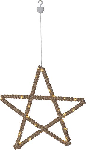 Star Jutta LED-Stern, Metall, Beige, ca. 30 x 29 cm von Star
