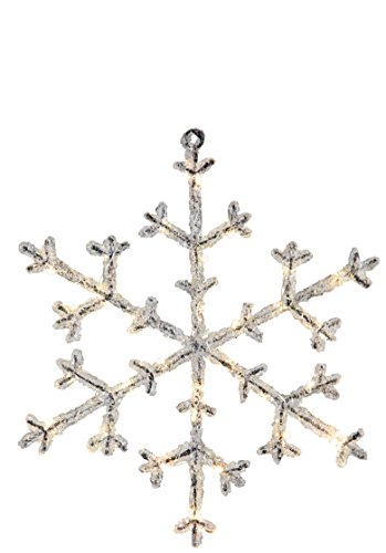 Star LED-Acryl-Schneeflocke Icy, 30 warm white LED, ca. 30 x 26 cm, schwarz/klar Timer, batteriebetrieben Star LED-Acryl-Schneeflocke Icy, 30 warm white LED, ca. 30 x 26 cm, schwarz/klar Timer, batteriebetrieben von Star