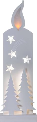 Star LED-Fensterleuchter 'Grandy', Tannen vor Kerze, Star LED-Fensterleuchter 'Grandy', Tannen vor Kerze, von Star