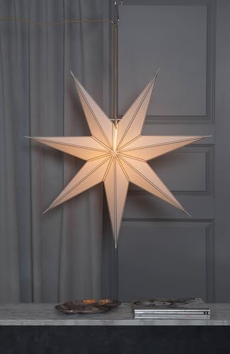 Star Papierstern""Nicolas"" ca. 80x80 cm, inkl. Kabel, creme/gold" von Star