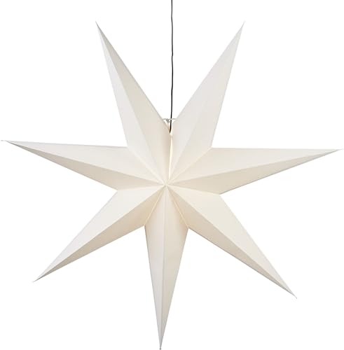 Star Weihnachtsstern Frozen Trading, 3D Papierstern Weihnachten in Weiß, Dekostern zum Aufhängen mit Kabel, E14 Fassung, Ø: 100 cm Star Weihnachtsstern Frozen Trading, 3D Papierstern Weihnachten in Weiß, Dekostern zum Aufhängen mit Kabel, E14 Fassung, Ø: 100 cm von Star