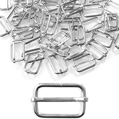 STARVAST Schiebeschnalle aus Metall, mit Tri-Glide, verstellbar, mit Gurtband, 2,5 cm, silberfarben, rechteckig, mit Tri-Glide-Schnalle für Verschlüsse, Riemen, Rucksack-Zubehör STARVAST Schiebeschnalle aus Metall, mit Tri-Glide, verstellbar, mit Gurtband, 2,5 cm, silberfarben, rechteckig, mit Tri-Glide-Schnalle für Verschlüsse, Riemen, Rucksack-Zubehör von StarVast