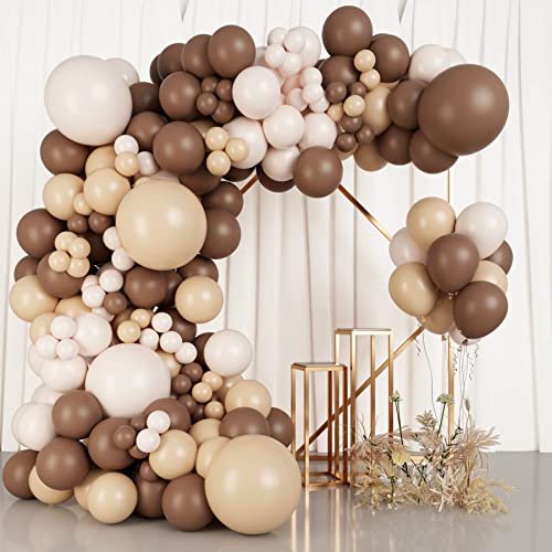 Ballon Girlande Braun, 99Pcs Retro Kaffee Braun Luftballons,ein knotter Nude Luftballons Girlande für Geburtstag, Hochzeit, Verlobung, Babyparty, Baby Shower Deko, Jubiläum Ballon Girlande Braun, 99Pcs Retro Kaffee Braun Luftballons,ein knotter Nude Luftballons Girlande für Geburtstag, Hochzeit, Verlobung, Babyparty, Baby Shower Deko, Jubiläum von Staraise